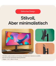LG Smart Monitor 34 Zoll 21:9 Curved UltraWide QHD webOS