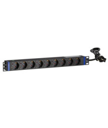 19” Steckdosenleiste mit Schalter - 8-fach