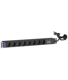 19” Steckdosenleiste mit Schalter - 8-fach