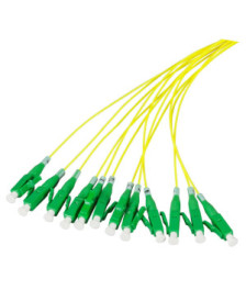 OS2 Glasfaser Pigtail farbiges Set LC/PC - 12 Stück