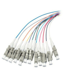 OM4 Glasfaser Pigtail farbiges Set LC - 12 Stück