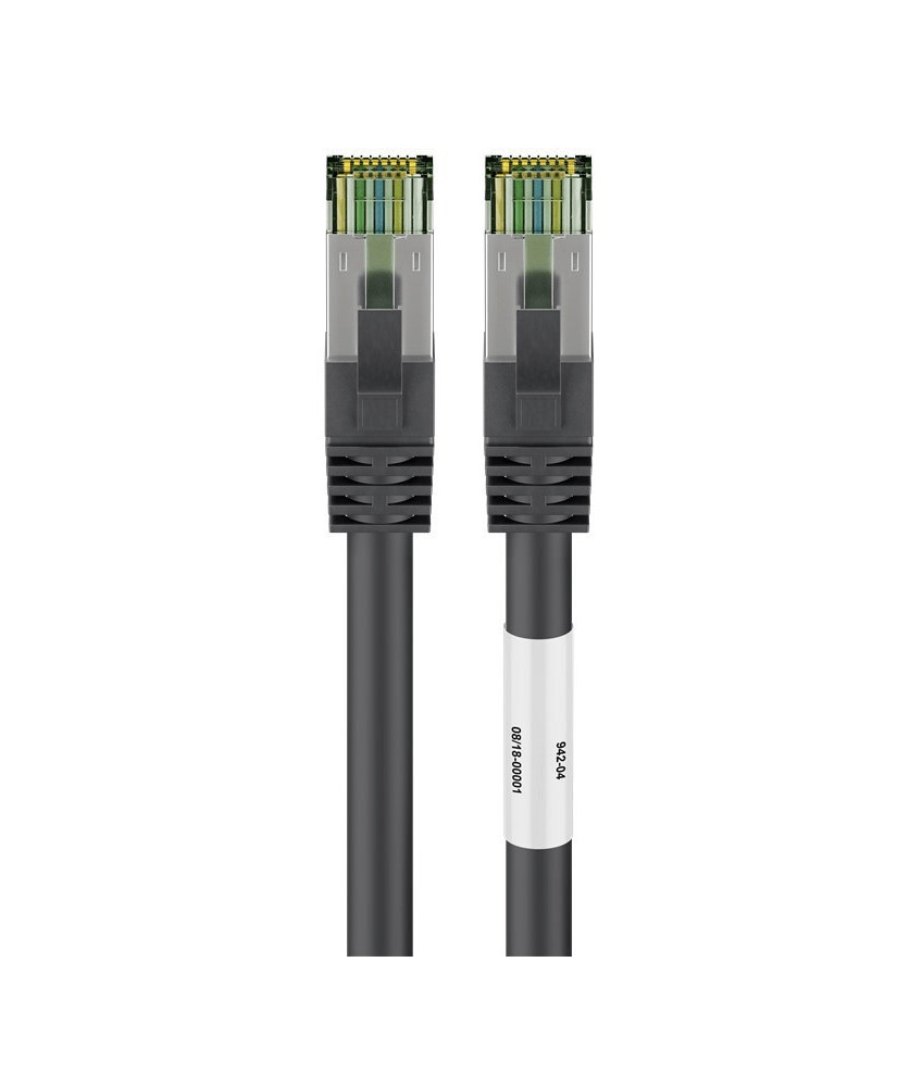 RJ45 Netzwerkkabel S/FTP (PiMF), mit CAT 8 Rohkabel