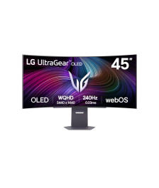 LG UltraGear 45" OLED Smart Curved 240Hz WQHD Gaming Monitor | webOS, 0.03ms, HDR True Black 400