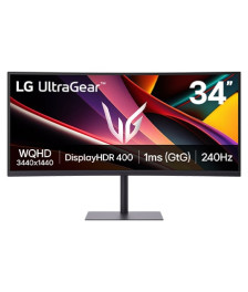 LG UltraGear 34 Zoll WQHD 160 Hz Curved Gaming-Monitor USB-C