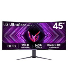 LG UltraGear 45" OLED Curved Gaming Monitor WQHD 240Hz 0.03ms DisplayH