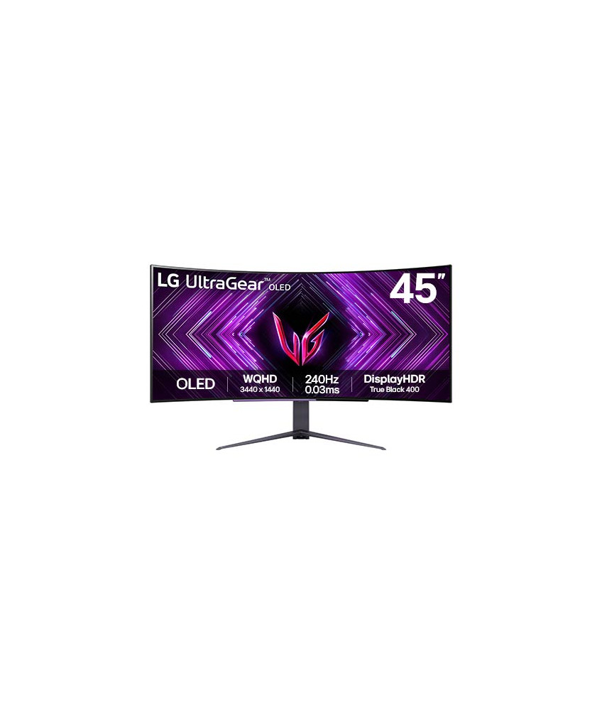 LG UltraGear 45" OLED Curved Gaming Monitor WQHD 240Hz 0.03ms DisplayH